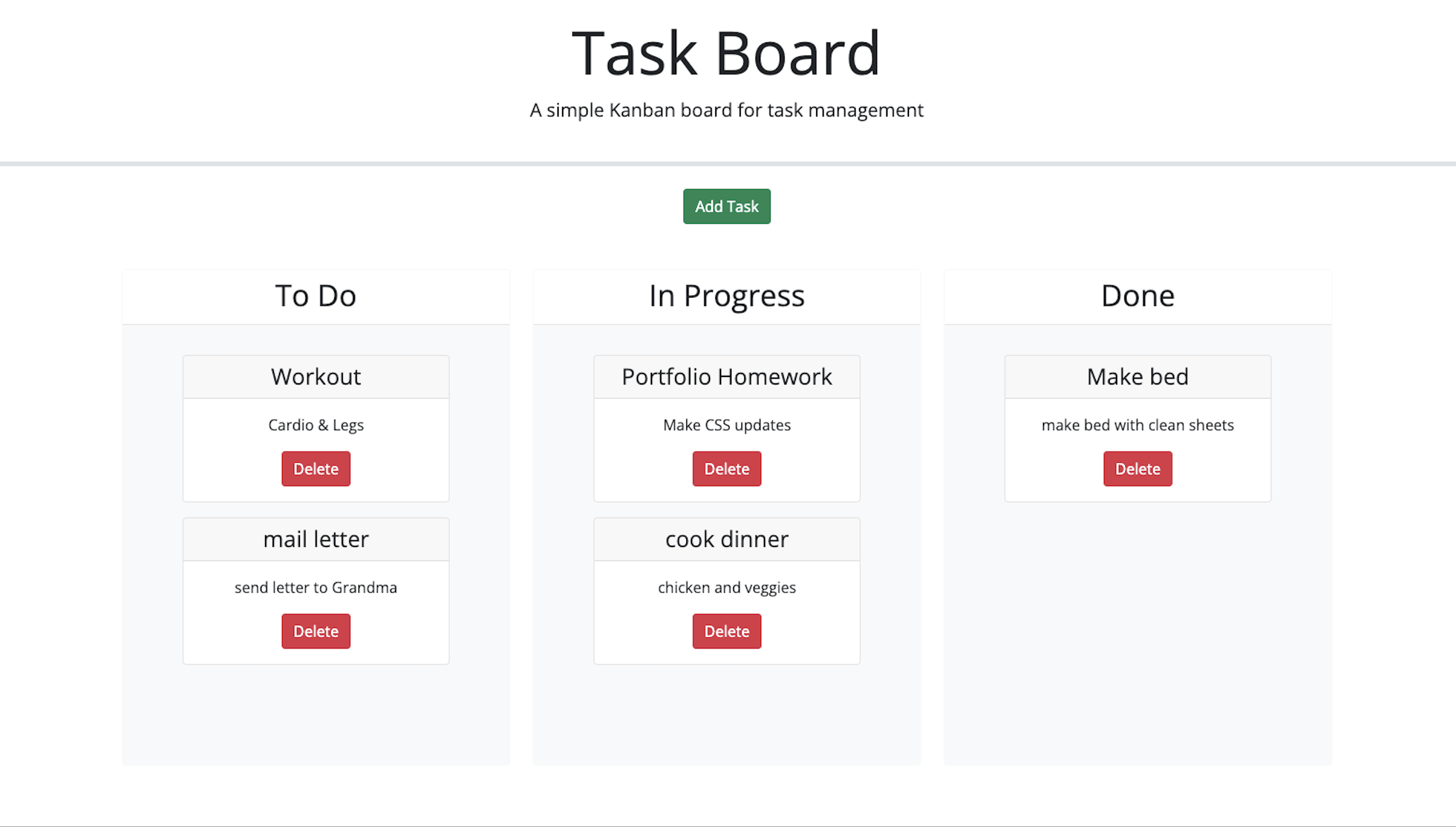 image of a task management board